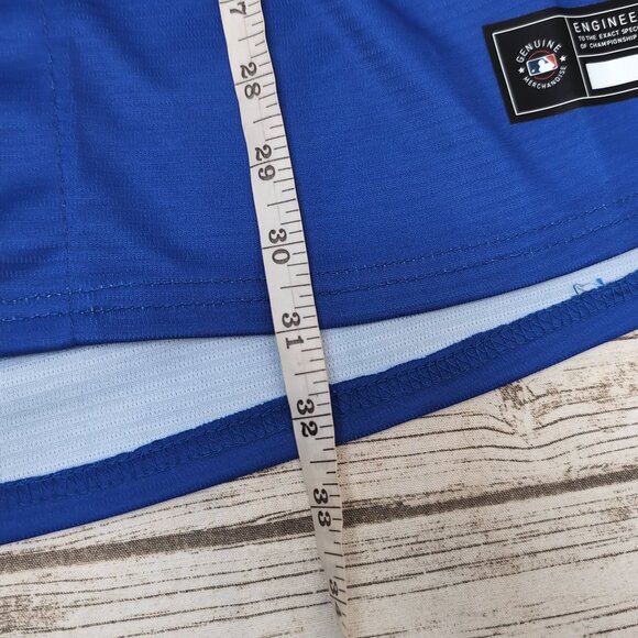 Nike Dodgers MLB Blue Sakura Flower Jersey #18 Button-Up – Men’s L - Picture 6 of 8